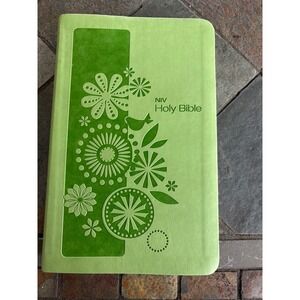 NIV Holy Bible New‎ International Version Green Floral Design, gift quality